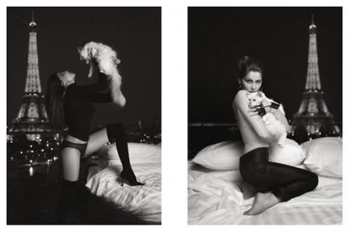 Choupette-Lagerfeld-and-Laetitia-Casta-for-V-00