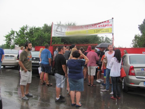 Protest in fata biobazei Constanta