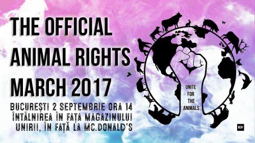 Marșul internațional pentru drepturile animalelor, o PROVOCARE pentru toți deținătorii de vietăți