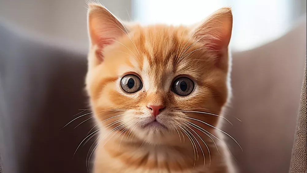 Cum să îți dezveți pisica: O pisicuță care privește curioasă