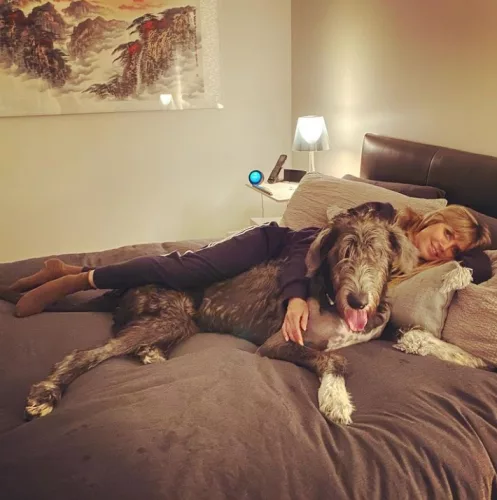 Heidi Klum alături de câinele ei drag