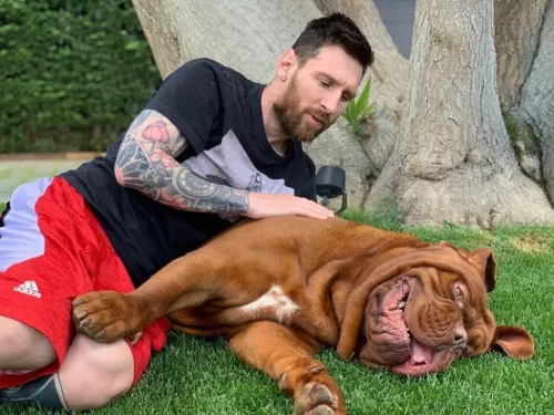 Lionel Messi și patrupedul său