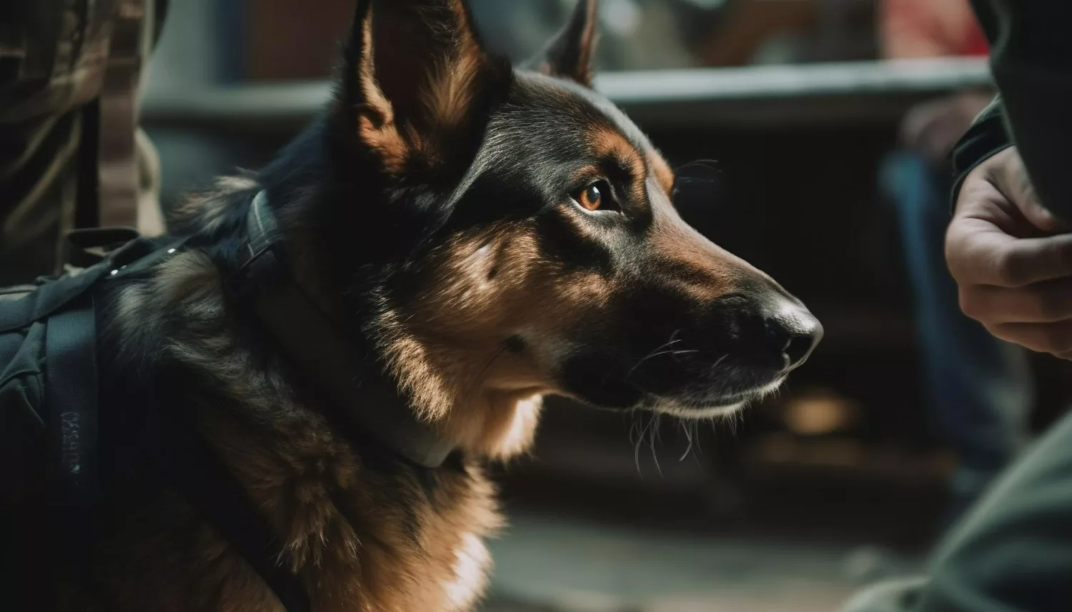 De ce urlă câini: Un câine care privește în gol