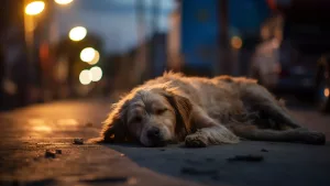 Povestea câinelui trist care a așteptat 4 ani pe șosea!