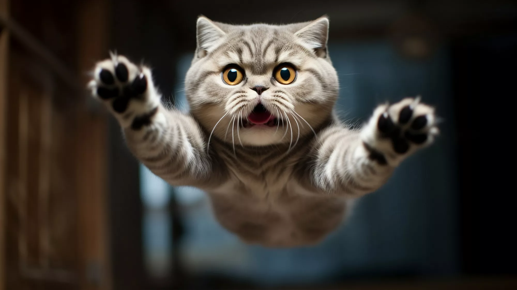 Котик показывает лайк